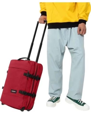 EASTPAK VALIGIA TRANVERZ SMALL BEET BURGUNDY RED
