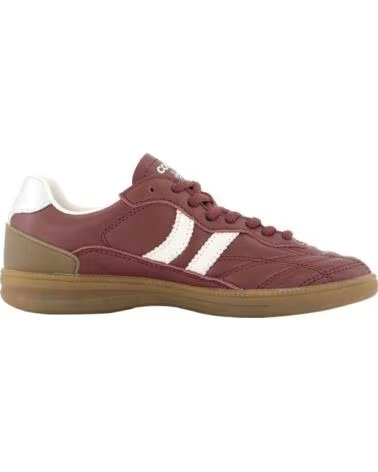 COOLWAY ZAPATILLAS BECKS BURDEOS ESTILO RETRO PARA MUJER BUR