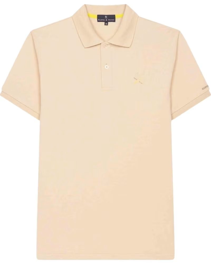 HARPER NEYER PIRATE KURZARM-POLOSHIRT IN GELB CAMEL CLARO