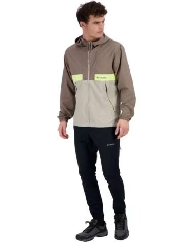 COLUMBIA SPIRE VALLEY WINDBREAKER JACKET FOR MEN MARRON