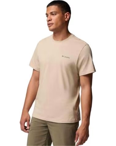 COLUMBIA T-SHIRT A MANICHE CORTE CSC BASIC MARRON