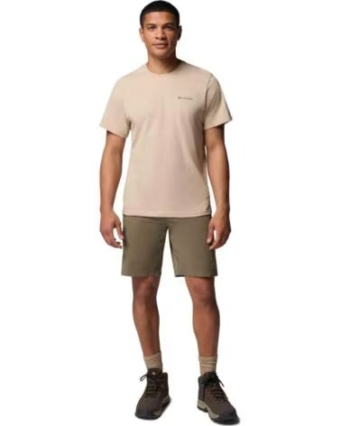 COLUMBIA T-SHIRT A MANICHE CORTE CSC BASIC MARRON