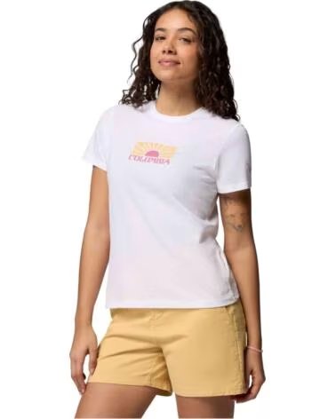 COLUMBIA CAMISETA DE MANGA CORTA 2120061103 EN BLANCO PARA MUJER WHITE