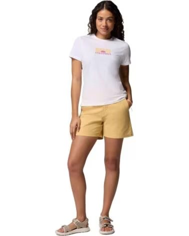 COLUMBIA CAMISETA DE MANGA CORTA 2120061103 EN BLANCO PARA MUJER WHITE