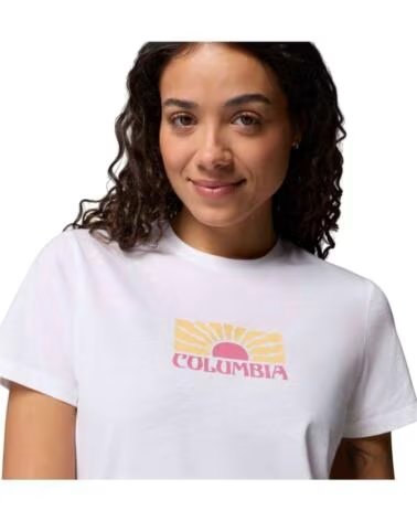 COLUMBIA CAMISETA DE MANGA CORTA 2120061103 EN BLANCO PARA MUJER WHITE