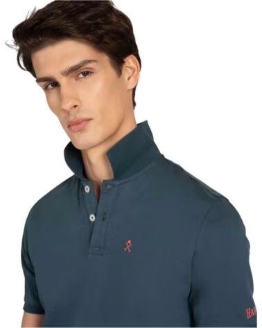 HARPER NEYER POLO DE MANGA CURTA 403326020-480 KNIT AZUL MARINO GRIS