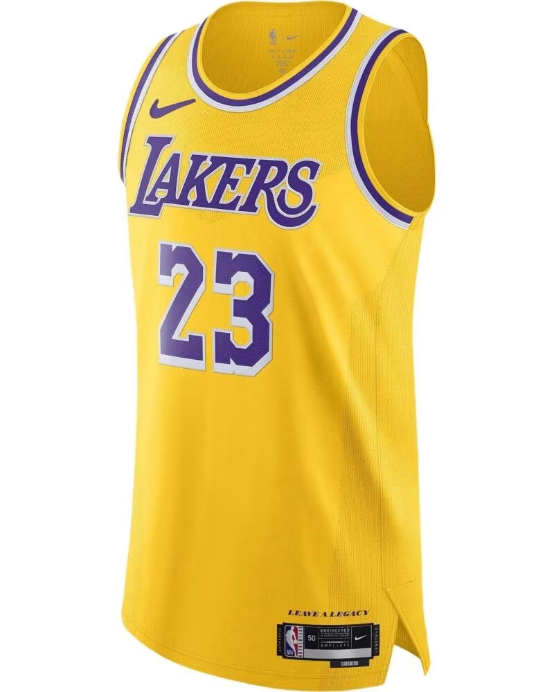 NIKE CAMISETA DE BALONCESTO LAKERS JAMES 23 DM6028-731 AMARILLO