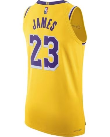 NIKE CAMISETA DE BALONCESTO LAKERS JAMES 23 DM6028-731 AMARILLO