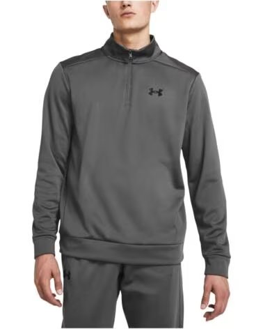 UNDER ARMOUR FELPA 1373358-025 CON MEZZA ZIP GRIGIA DA UOMO MULTICOLOR