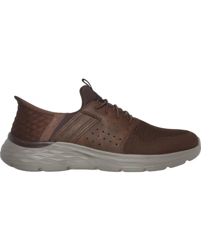 SKECHERS ZAPATILLAS 210803-ACDB EN PARA HOMBRE MARRON
