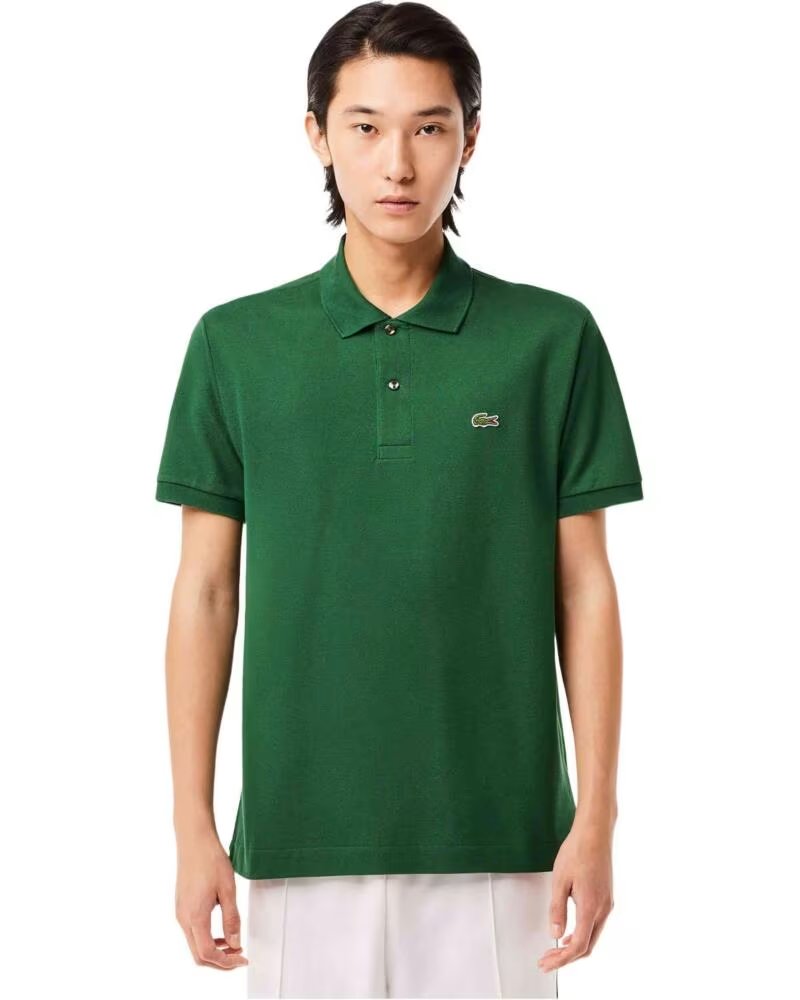-LACOSTE-POLOS-HOMBRE-MODELO-L1212-SHORT-SLEEVED-RIBBED-COLLAR-S-COLO-GREEN