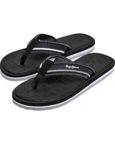 PEPE JEANS CHANCLAS WEST BASIC PMS70156 PARA HOMBRE NEGRO