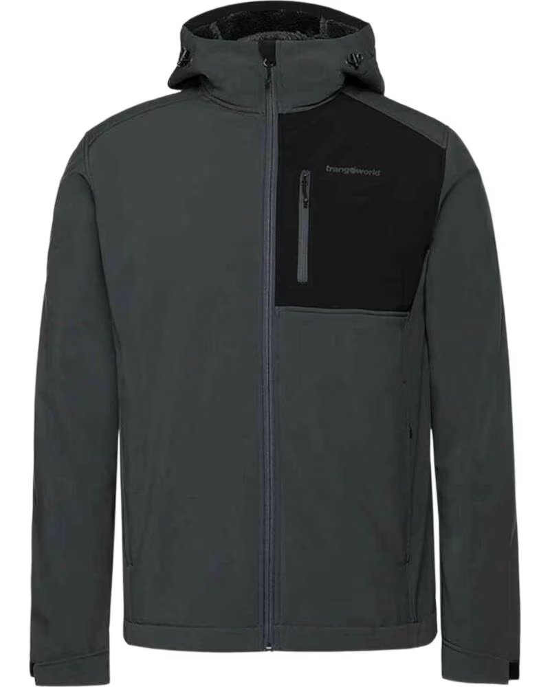 TRANGOWORLD SOFTSHELL JACKET PC010150-91S WITH HOOD GRIS