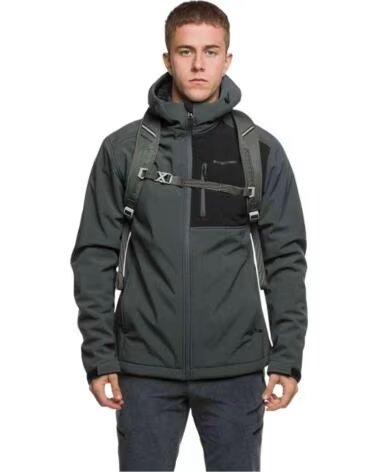 TRANGOWORLD SOFTSHELL JACKET PC010150-91S WITH HOOD GRIS