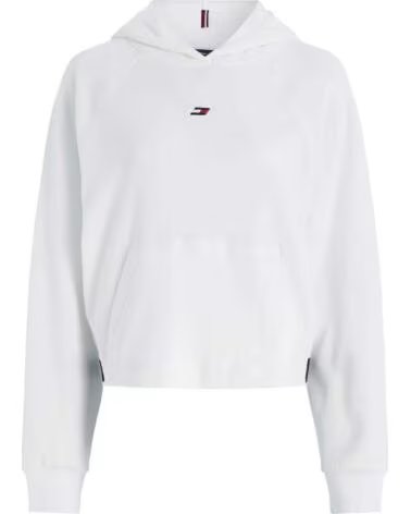 TOMMY HILFIGER SWEATSHIRT COM CAPUZ FEMININA S10S101703-YCF BLANCO