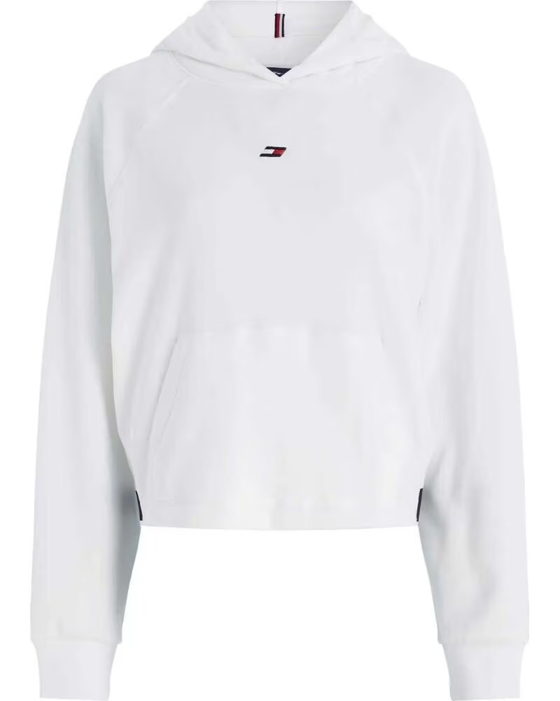 TOMMY HILFIGER SWEATSHIRT COM CAPUZ FEMININA S10S101703-YCF BLANCO