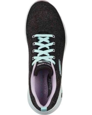 TÊNIS SKECHERS ARCH FIT COMFY WAVE 149414BKLV NEGRO
