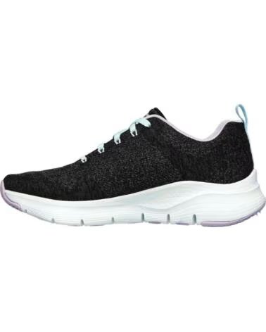 TÊNIS SKECHERS ARCH FIT COMFY WAVE 149414BKLV NEGRO