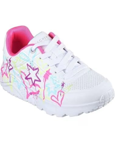 SKECHERS SNEAKERS 310391LWMN CON STAMPA STELLE E CUORI MULTICOLOR