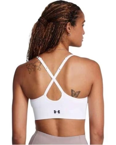 UNDER ARMOUR SUJETADOR DEPORTIVO 1384417-100 PARA MUJER BLANCO