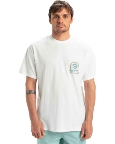 QUICKSILVER CAMISETA QUIKSILVER EQYZT08028-WBK0 DE MANGA CORTA BLANCO