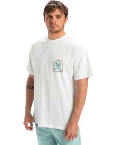 QUICKSILVER CAMISETA QUIKSILVER EQYZT08028-WBK0 DE MANGA CORTA BLANCO
