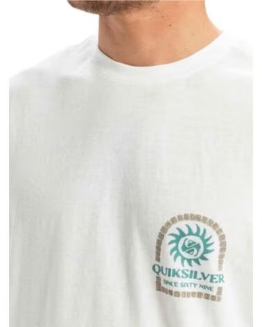 QUICKSILVER CAMISETA QUIKSILVER EQYZT08028-WBK0 DE MANGA CORTA BLANCO