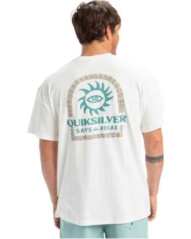 QUICKSILVER CAMISETA QUIKSILVER EQYZT08028-WBK0 DE MANGA CORTA BLANCO