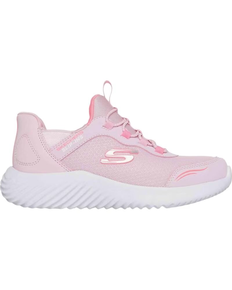 Sportivo per Bambina SKECHERS SNEAKERS BOUNDER SIMPLE CUT SLIP-INS PER 303585L-LTPK LTPK