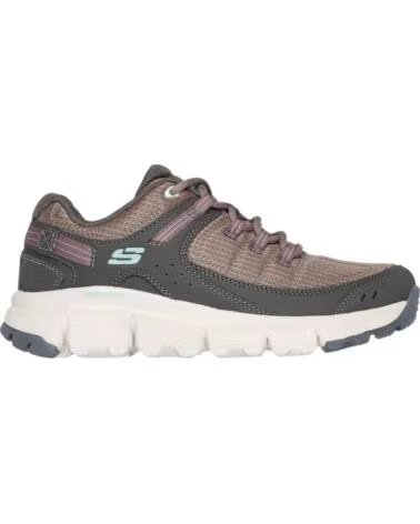 SKECHERS SNEAKERS 180271BRMT MARRONE DONNA BROWN SYNTHETIC-TEXTILE-MULTI TRIM