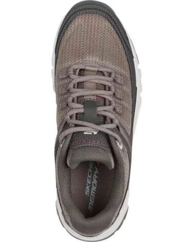 SKECHERS SNEAKERS 180271BRMT MARRONE DONNA BROWN SYNTHETIC-TEXTILE-MULTI TRIM