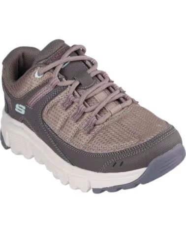 SKECHERS SNEAKERS 180271BRMT MARRONE DONNA BROWN SYNTHETIC-TEXTILE-MULTI TRIM
