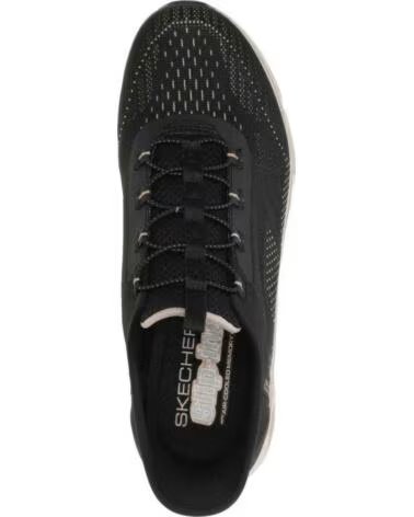SKECHERS SCARPE DA GINNASTICA 104610-BKGD SLIP-INS DA DONNA NEGRO