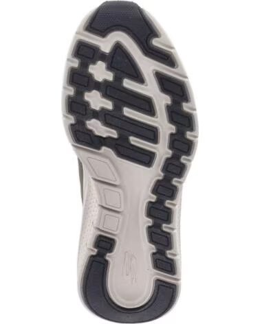 SKECHERS 232700-OLBK ARCH FIT SNEAKERS IN OLIVE GREEN AND BLACK MESH-BLACK SYNTHETIC