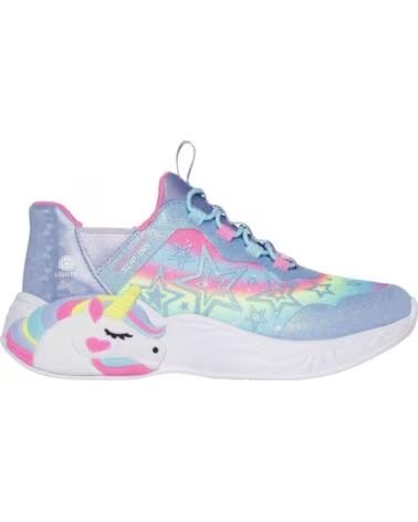 SKECHERS ZAPATILLAS 302296LLVMT EN MULTICOLOR PARA NINAS LAVENDER SPARKLE SYNTHETIC-MULTI TRIM