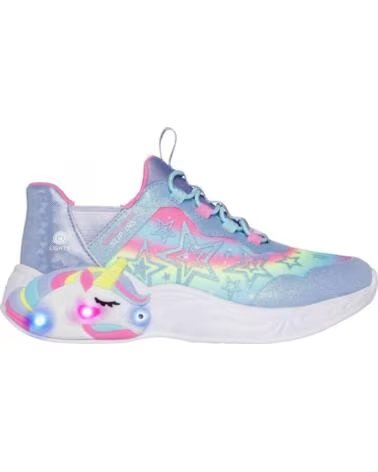 SKECHERS ZAPATILLAS 302296LLVMT EN MULTICOLOR PARA NINAS LAVENDER SPARKLE SYNTHETIC-MULTI TRIM