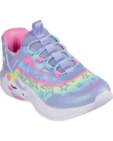 SKECHERS ZAPATILLAS 302296LLVMT EN MULTICOLOR PARA NINAS LAVENDER SPARKLE SYNTHETIC-MULTI TRIM