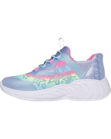 SKECHERS ZAPATILLAS 302296LLVMT EN MULTICOLOR PARA NINAS LAVENDER SPARKLE SYNTHETIC-MULTI TRIM