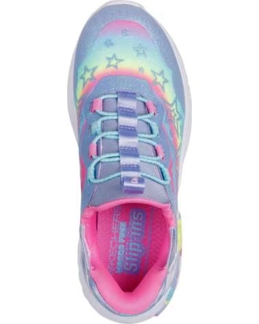 SKECHERS ZAPATILLAS 302296LLVMT EN MULTICOLOR PARA NINAS LAVENDER SPARKLE SYNTHETIC-MULTI TRIM
