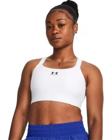 UNDER ARMOUR SUTIÃ ESPORTIVO 1379195-100 DE ALTO DESEMPENHO WHITE