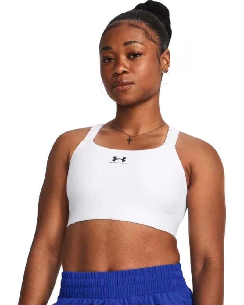 UNDER ARMOUR SUTIÃ ESPORTIVO 1379195-100 DE ALTO DESEMPENHO WHITE