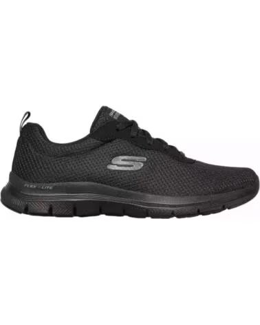 SKECHERS SNEAKERS 149303-BBK DA DONNA BLACK MESH-TRIM