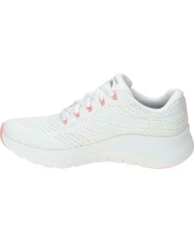 SKECHERS ZAPATILLAS 150051-WPKB ARCH FIT PARA MUJER EN BLANCO CON DETALLES ROSA Y AZUL WHITE MESH-PINK BLUE TRIM