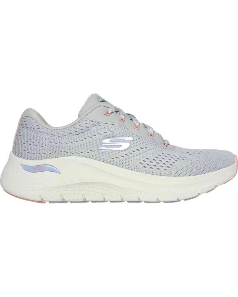 Scarpe-da-ginnastica-casual-da-donna-SKECHERS-ZAPATILLAS-MUJER-MODELO-ARCH-FIT-2-0-COLOR-GRIS-LGMT