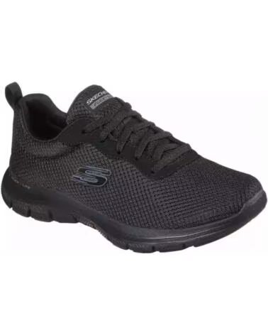 SKECHERS SNEAKERS 149303-BBK DA DONNA BLACK MESH-TRIM