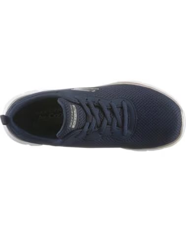 SKECHERS ZAPATILLAS 149303-NVGD NAVY MESH CON DETALLES DORADOS PARA MUJER MESH-GOLD TRIM