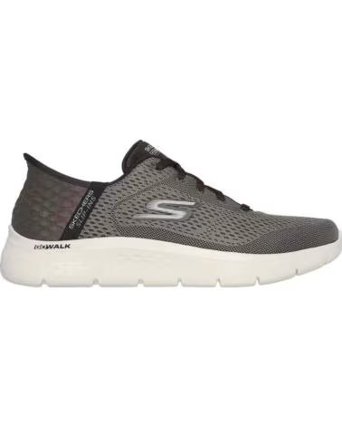 SKECHERS SCARPE GOWALK 216505-BRN UOMO MARRONE BROWN TEXTILE-SYNTHETIC