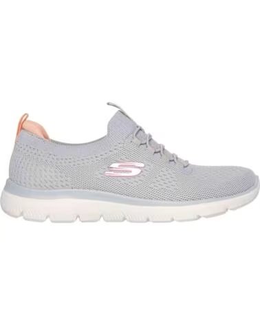 SKECHERS SNEAKERS SUMMITS GRIGIE CON DETTAGLI CORALLO GRAY KNIT- PINK CORAL TRIM