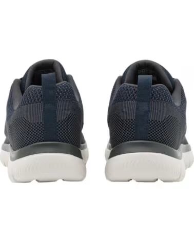 SKECHERS SNEAKERS 232057-NVY UOMO BLU NAVY TEXTILE-TRIM