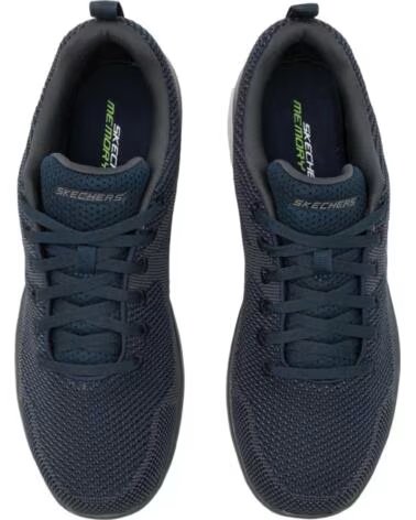 SKECHERS SNEAKERS 232057-NVY UOMO BLU NAVY TEXTILE-TRIM